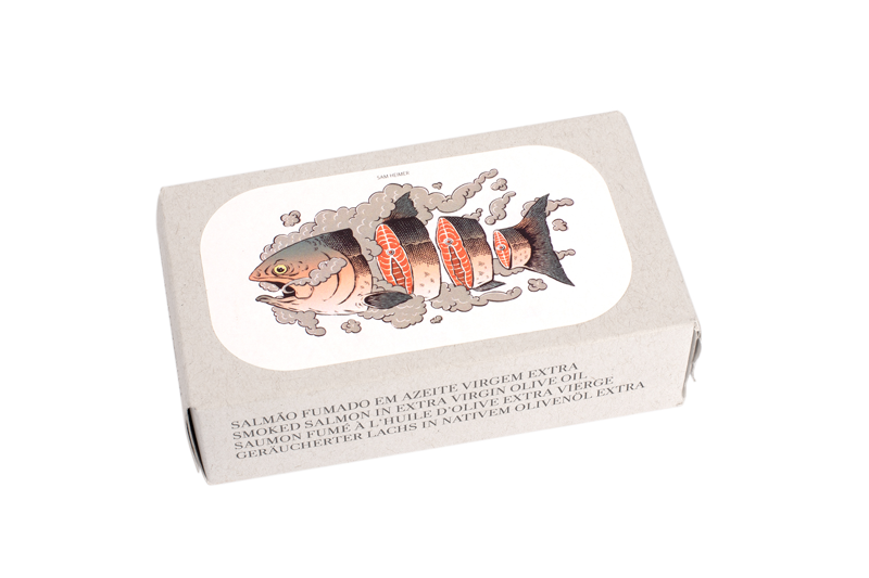 Salm&atilde;o Fumado em Azeite Virgem Extra