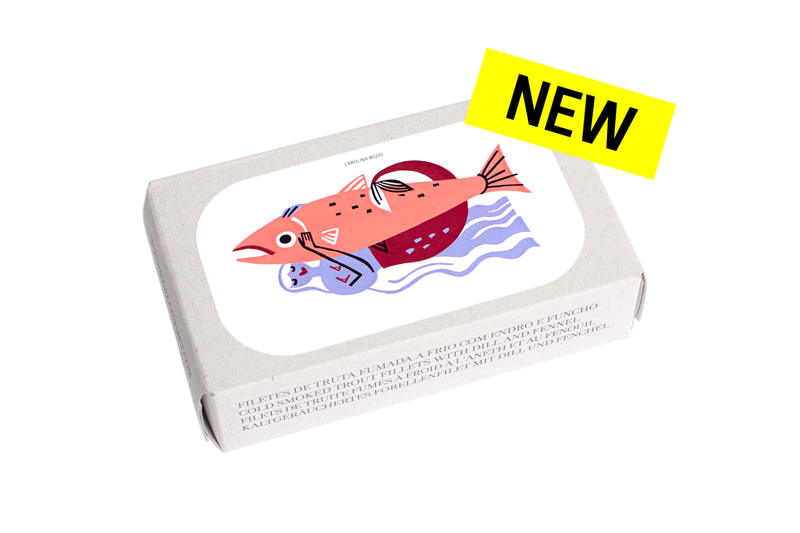 Filetes de Truta Fumada a Frio com Endro e Funcho