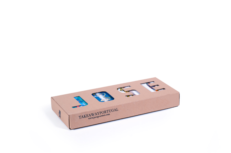 Box set 4 canned goods